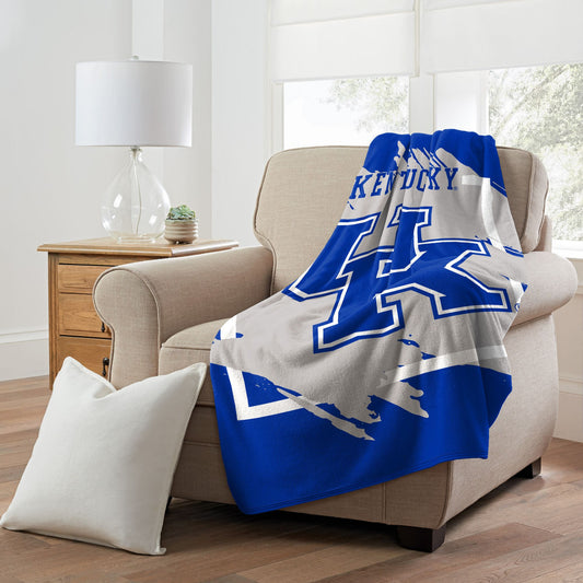 KENTUCKY OFFICIAL NCAA "Dimensional" Micro Raschel Throw Blanket; 46" x 60"