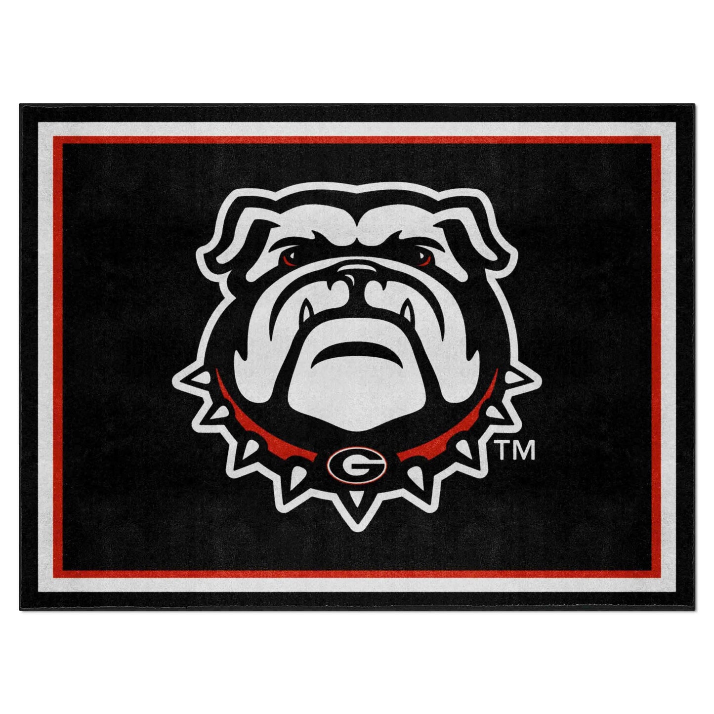 Georgia Black New Bulldog 8'x10' Rug