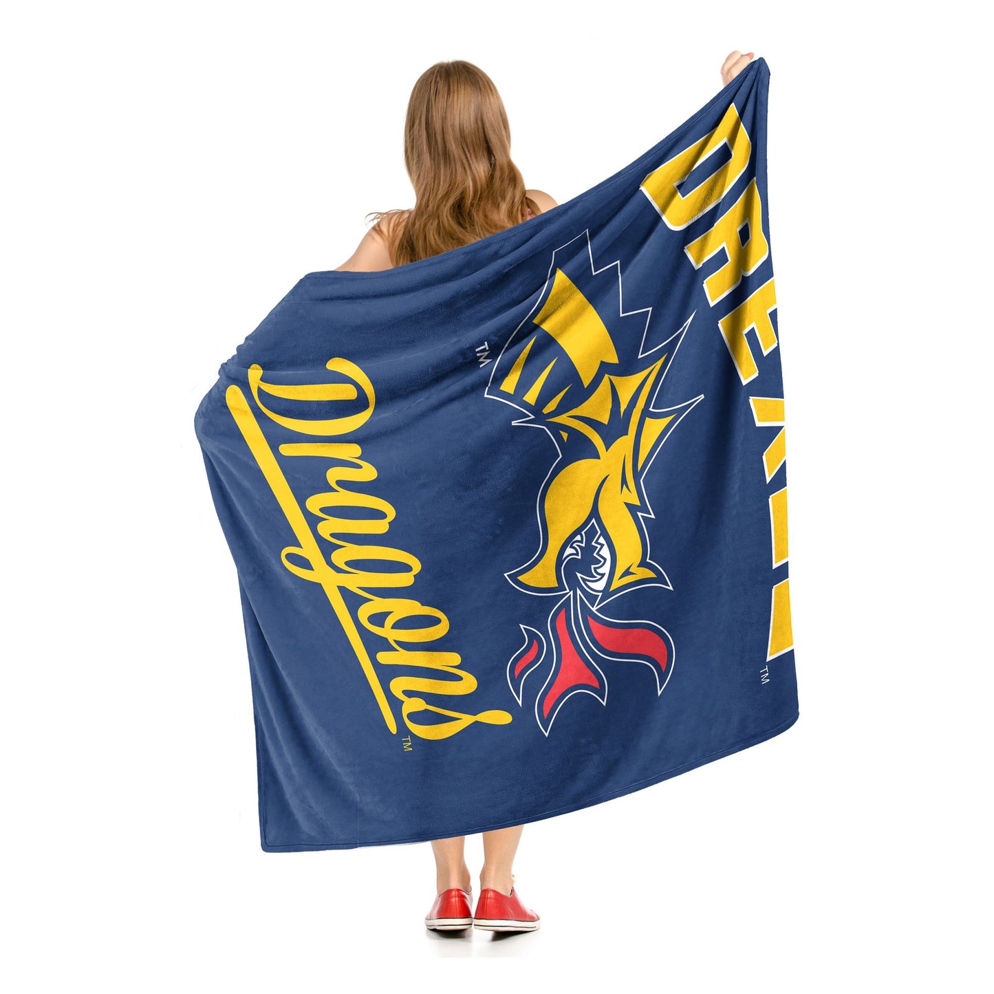 Drexel OFFICIAL NCAA "Alumni" Silk Touch Throw Blanket; 50" x 60"