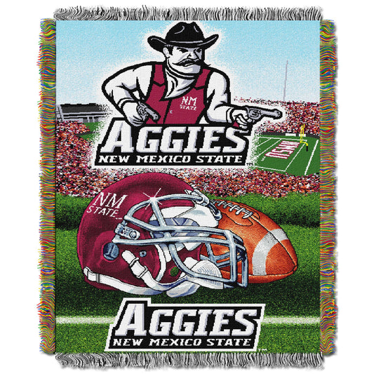 New Mexico State OFFICIAL Collegiate "Home Field Advantage" Woven Tapestry Throw