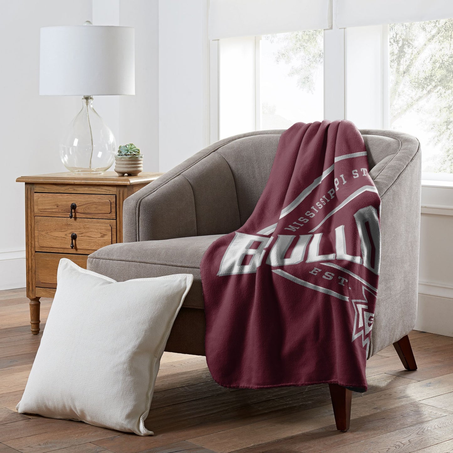 Mississippi State OFFICIAL NCAA "Campaign" Fleece Throw Blanket; 50" x 60"