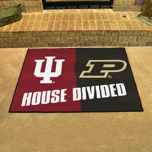 Indiana - Purdue House Divided Rug 33.75"x42.5"