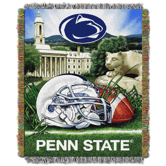 Penn State OFFICIAL Collegiate "Home Field Advantage" Woven Tapestry Throw
