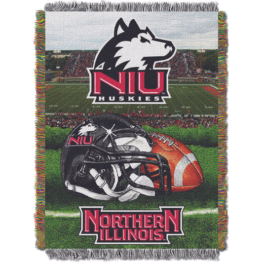 Northern Illinois OFFICIAL Collegiate "Home Field Advantage" Woven Tapestry Throw