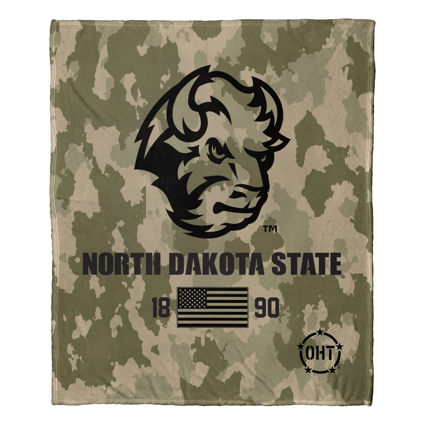 North Dakota State OFFICIAL NCAA OHT "Special Ops" Silk Touch Throw Blanket; 50" x 60"