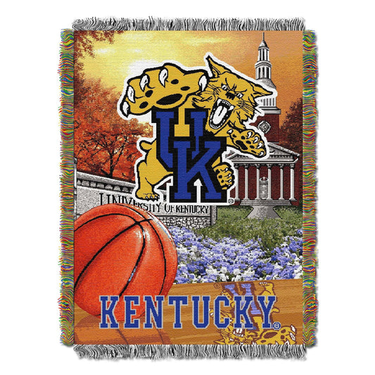 Kentucky OFFICIAL Collegiate "Home Field Advantage" Woven Tapestry Throw