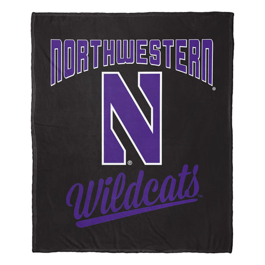 Northwestern OFFICIAL NCAA "Alumni" Silk Touch Throw Blanket; 50" x 60"