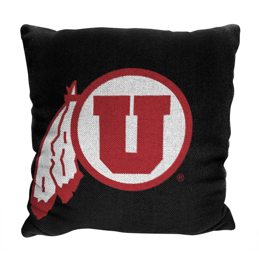 Utah OFFICIAL NCAA "Invert" Woven Pillow; 20" x 20"