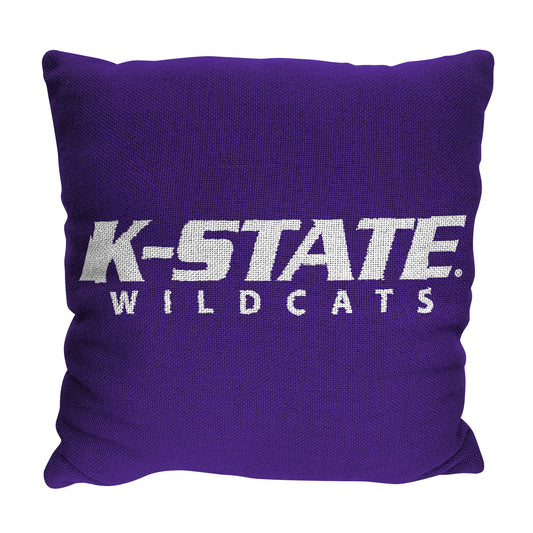 Kansas State OFFICIAL NCAA "Invert" Woven Pillow; 20" x 20"