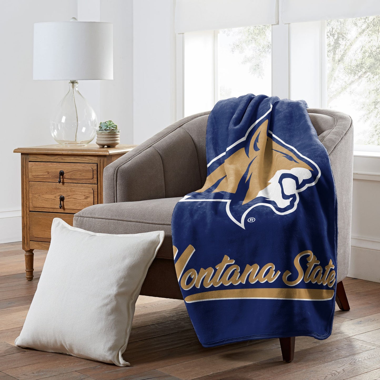Montana State OFFICIAL NCAA "Signature" Raschel Throw Blanket