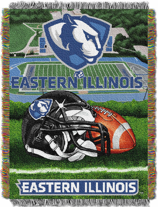 Eastern Illinois OFFICIAL Collegiate "Home Field Advantage" Woven Tapestry Throw