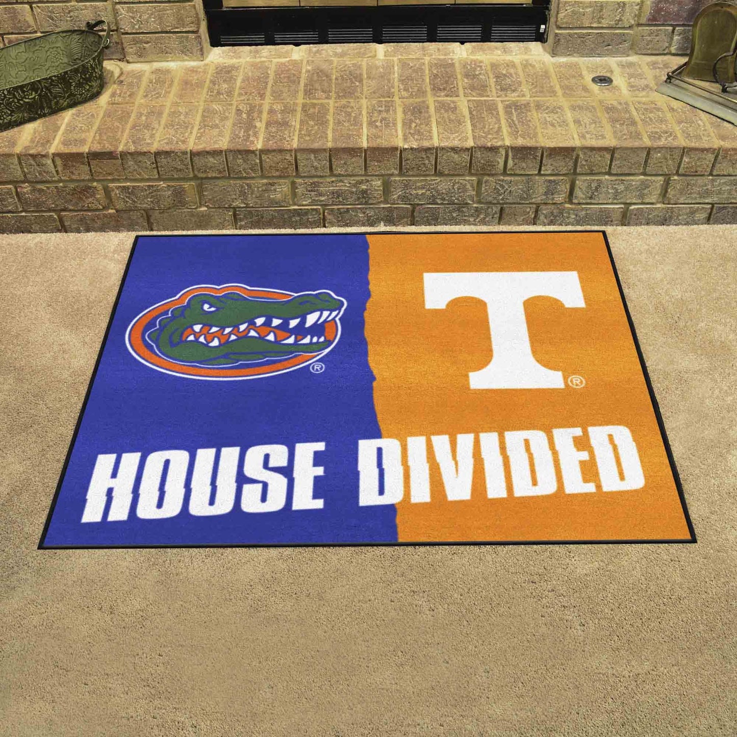Florida - Tennessee House Divided Rug 33.75"x42.5"