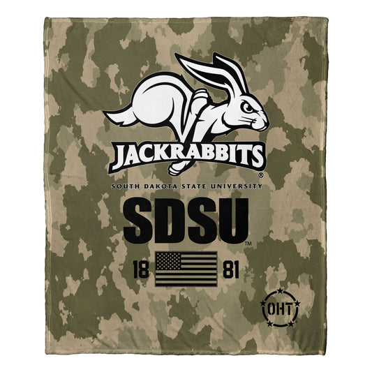 South Dakota St OFFICIAL NCAA OHT "Special Ops" Silk Touch Throw Blanket; 50" x 60"