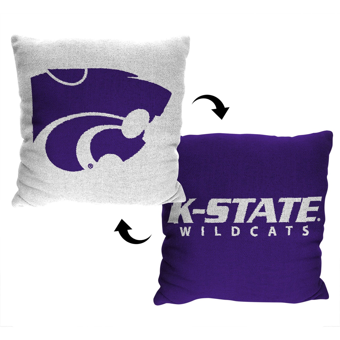 Kansas State OFFICIAL NCAA "Invert" Woven Pillow; 20" x 20"