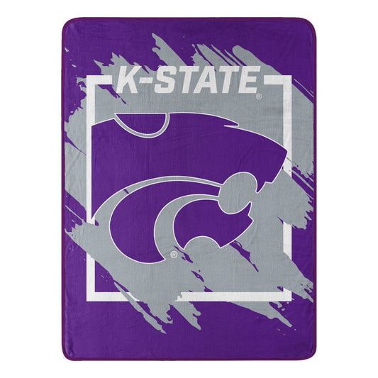 KANSAS STATE OFFICIAL NCAA "Halftone" Micro Raschel Throw Blanket; 46" x 60"