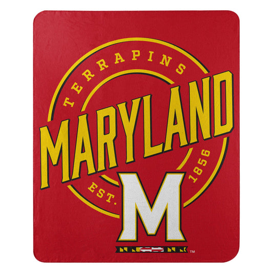 Maryland OFFICIAL NCAA "Campaign" Fleece Throw Blanket; 50" x 60"