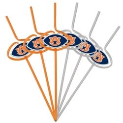 Auburn Tigers Team Sipper Straws