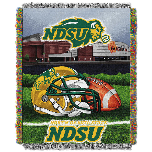 North Dakota State OFFICIAL Collegiate "Home Field Advantage" Woven Tapestry Throw