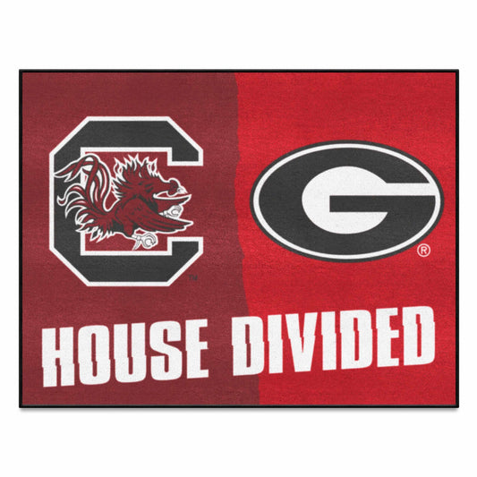 South Carolina - Georgia House Divided Rug 33.75"x42.5"