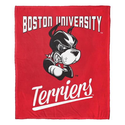 Boston University OFFICIAL NCAA "Alumni" Silk Touch Throw Blanket; 50" x 60"