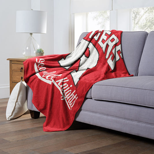 Rutgers OFFICIAL NCAA "Alumni" Silk Touch Throw Blanket; 50" x 60"