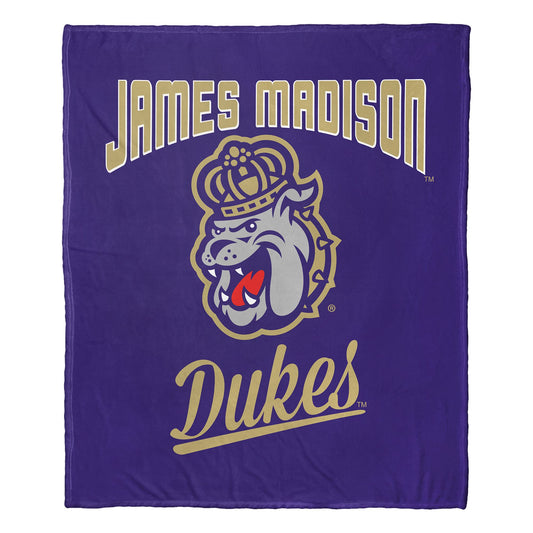 James Madison OFFICIAL NCAA "Alumni" Silk Touch Throw Blanket; 50" x 60"