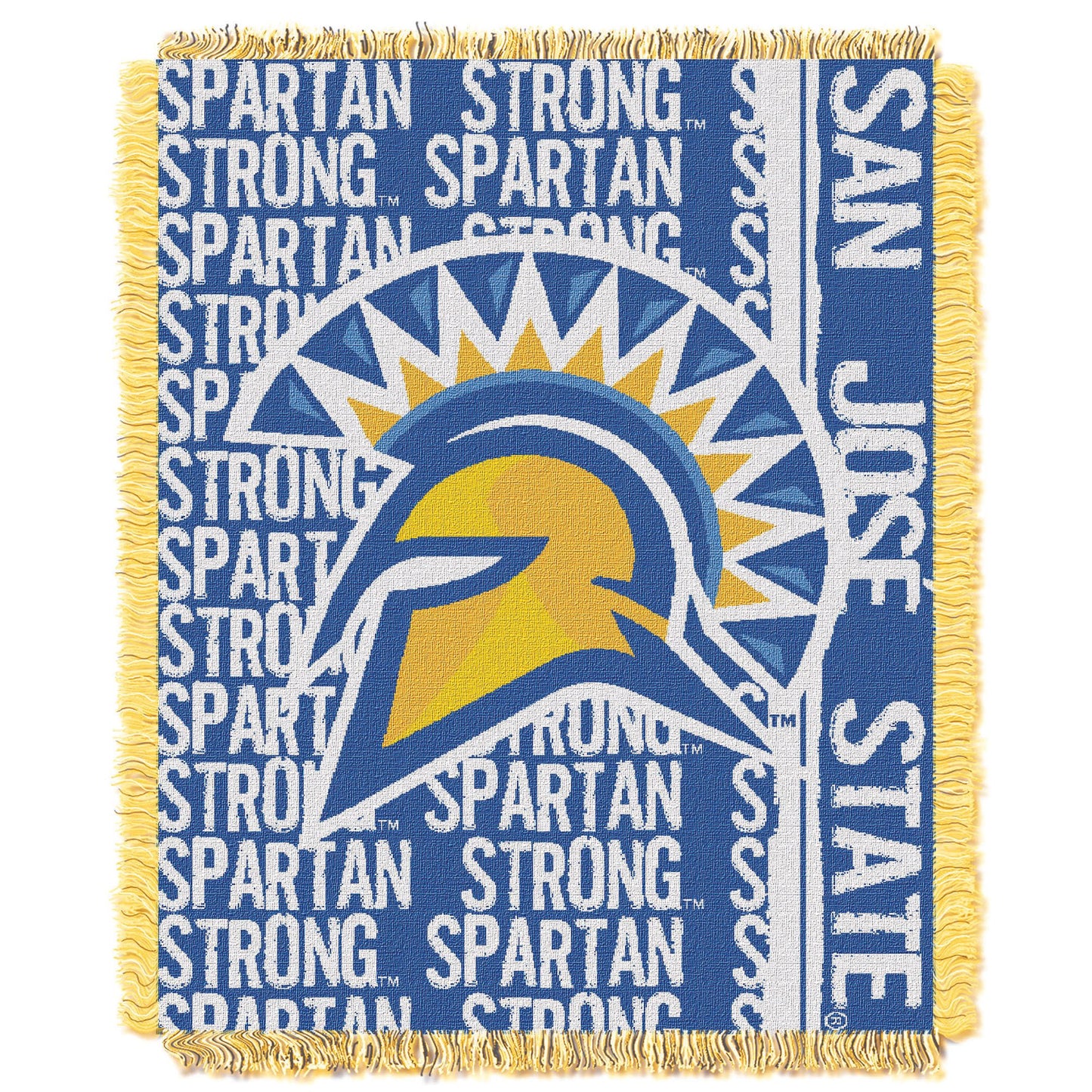 San Jose State OFFICIAL Collegiate "Double Play" Woven Jacquard Throw