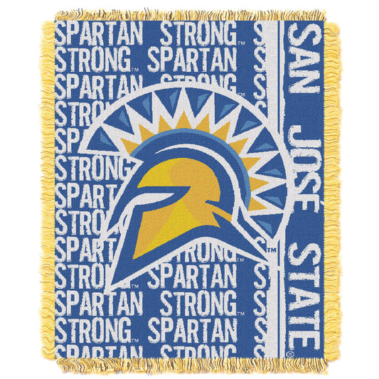 San Jose State OFFICIAL Collegiate "Double Play" Woven Jacquard Throw