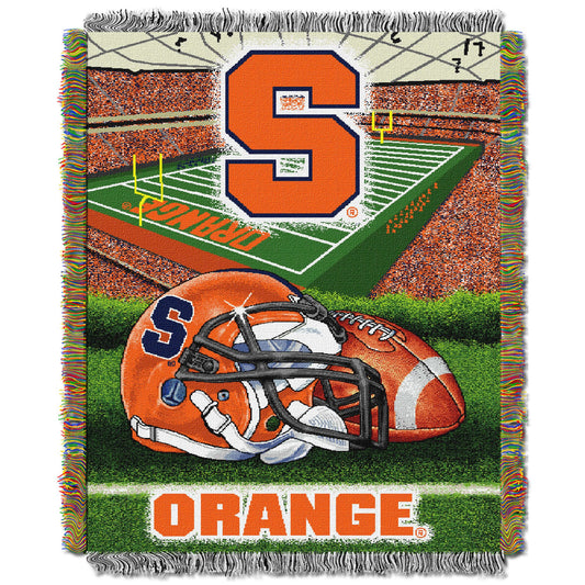 Syracuse OFFICIAL Collegiate "Home Field Advantage" Woven Tapestry Throw