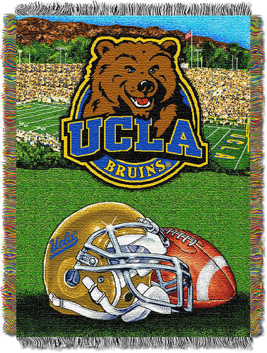 UCLA OFFICIAL Collegiate "Home Field Advantage" Woven Tapestry Throw