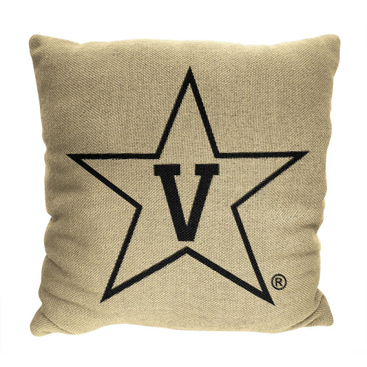 Vanderbilt OFFICIAL NCAA "Invert" Woven Pillow; 20" x 20"