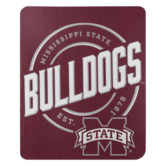 Mississippi State OFFICIAL NCAA "Campaign" Fleece Throw Blanket; 50" x 60"