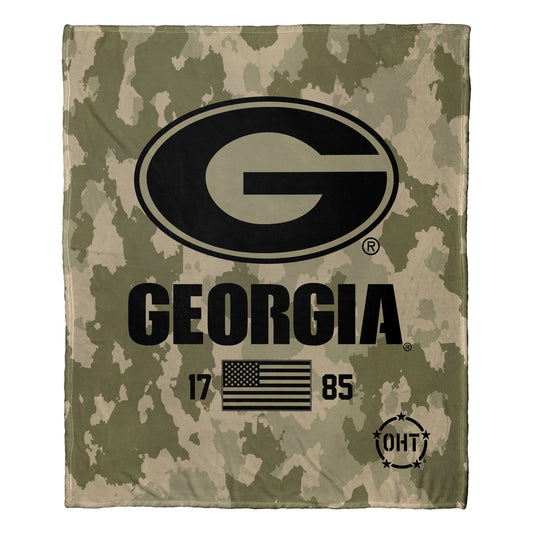 Georgia OFFICIAL NCAA OHT "Special Ops" Silk Touch Throw Blanket; 50" x 60"