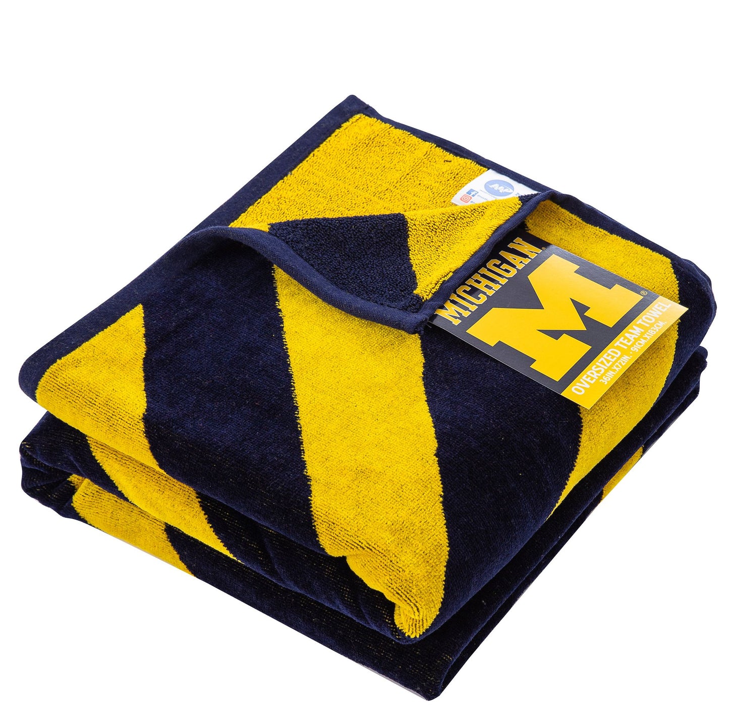 Michigan OFFICIAL NCAA "Upward" Jacquard Beach Towel; 36" x 72"