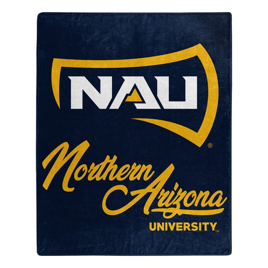 Northern Arizona OFFICIAL NCAA "Signature" Raschel Throw Blanket