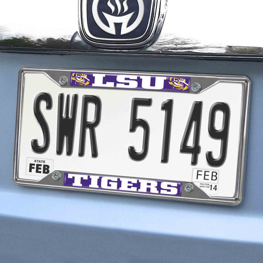 LSU License Plate Frame 6.25"x12.25"