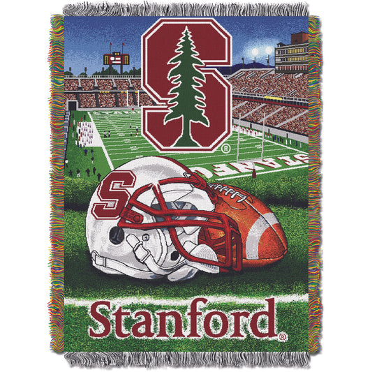 Stanford OFFICIAL Collegiate "Home Field Advantage" Woven Tapestry Throw