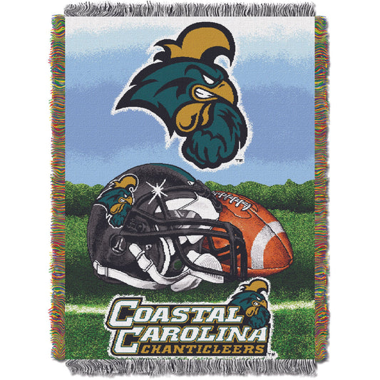Coastal Carolina OFFICIAL Collegiate "Home Field Advantage" Woven Tapestry Throw