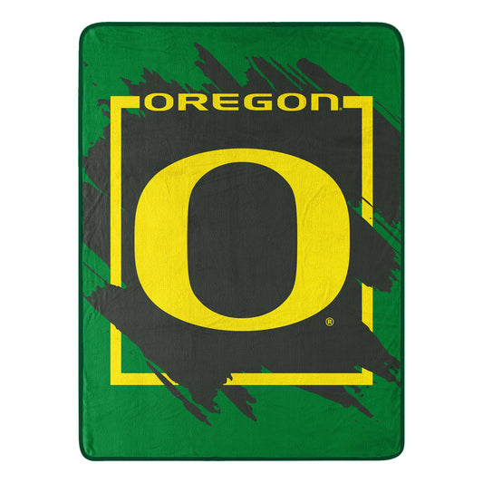 OREGON OFFICIAL NCAA "Halftone" Micro Raschel Throw Blanket; 46" x 60"
