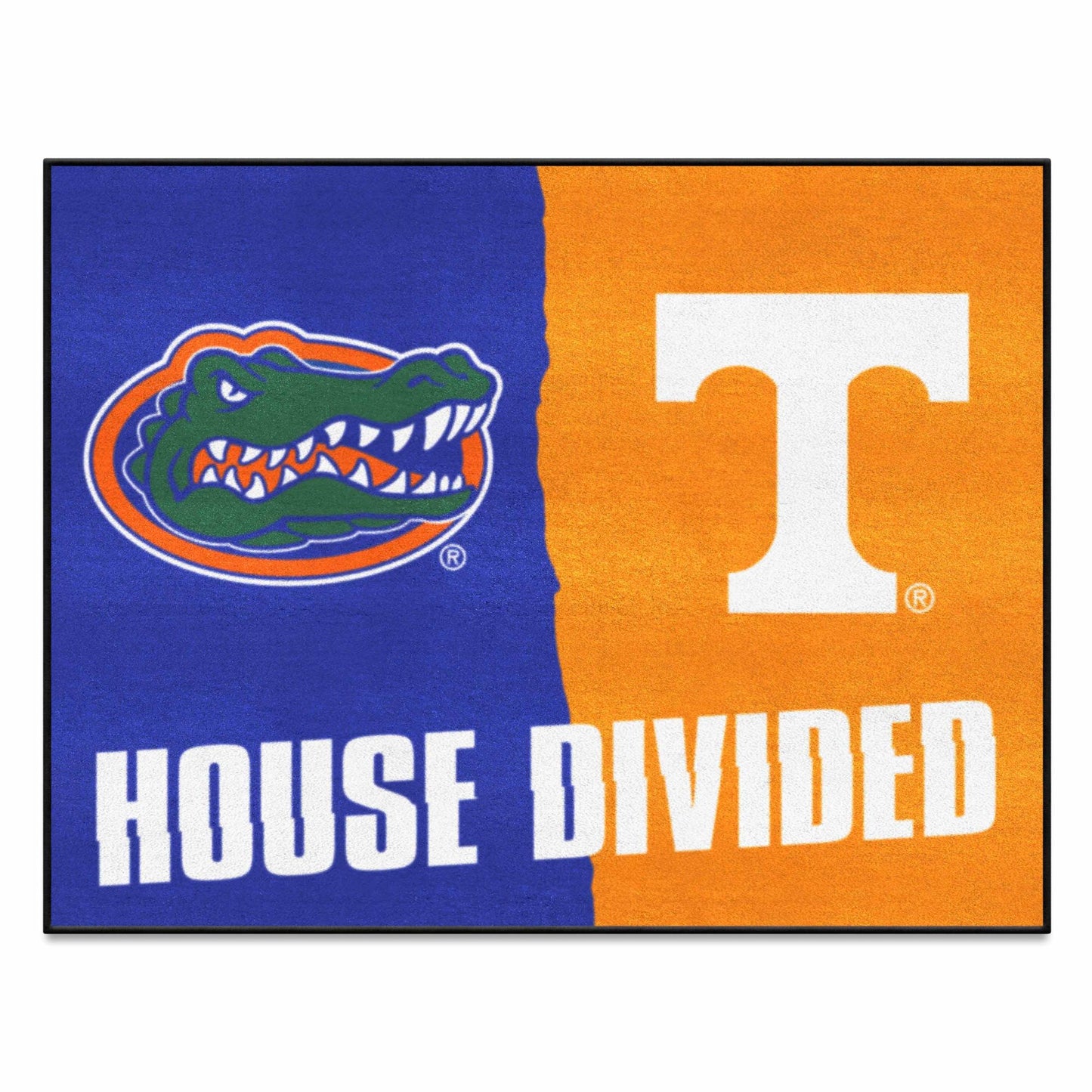 Florida - Tennessee House Divided Rug 33.75"x42.5"