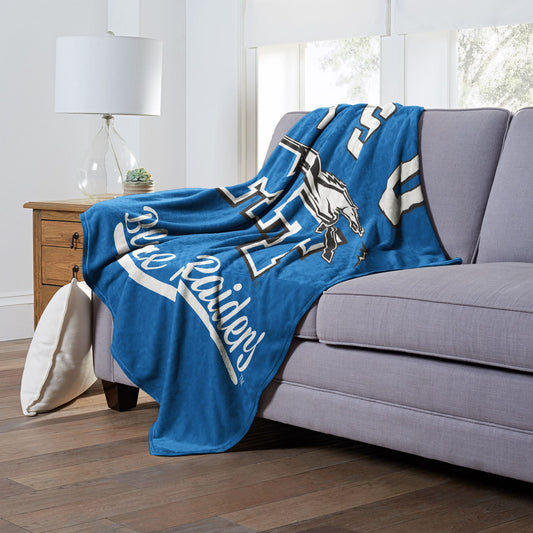 Middle Tennessee OFFICIAL NCAA "Alumni" Silk Touch Throw Blanket; 50" x 60"