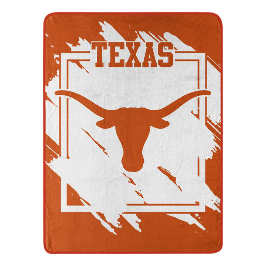 TEXAS OFFICIAL NCAA "Halftone" Micro Raschel Throw Blanket; 46" x 60"