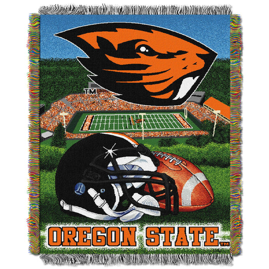 Oregon State OFFICIAL Collegiate "Home Field Advantage" Woven Tapestry Throw