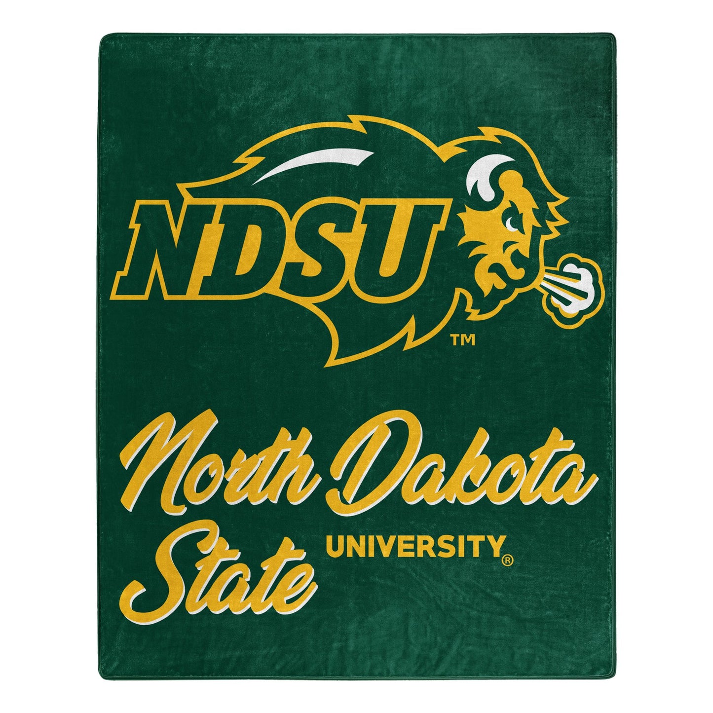 North Dakota State OFFICIAL NCAA "Signature" Raschel Throw Blanket