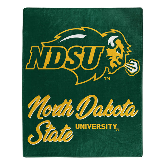 North Dakota State OFFICIAL NCAA "Signature" Raschel Throw Blanket