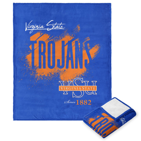 NCAA Virginia State Tradition Silk Touch Throw Blanket 50x60 Inches